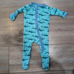 Kickee 0-3 Months Alligator Pj